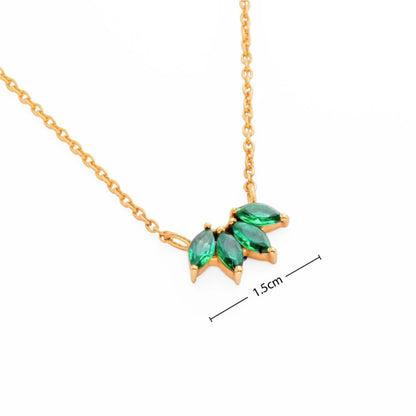 Collier avec pendentif en argent & plaqué or