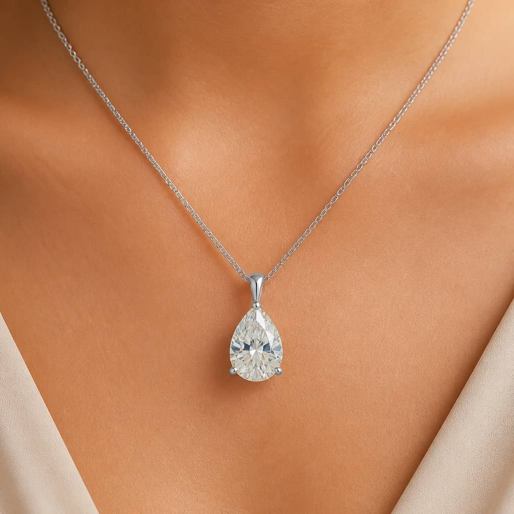 Collier Cœur Acier Inoxydable– Finition Steel Tone